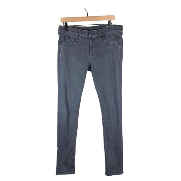 Rag & Bone Charcoal Gray Skinny Jeans In Everett Wash 30 - Picture 1 of 8